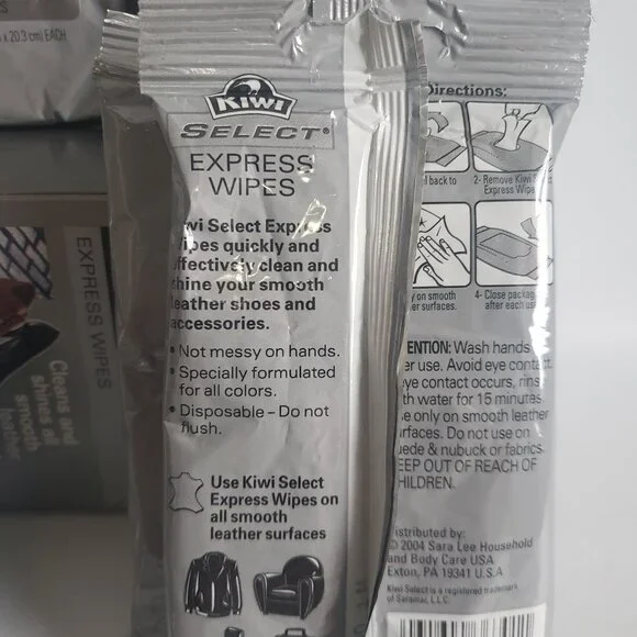 Kiwi Express Shine Clean And Shine Wipes Box of 6 Packs 15 Per Pack All Colours - Picture 13 of 14